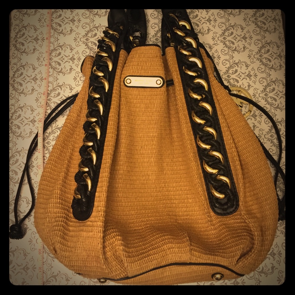 MICHAEL KORS Straw Shoulder Bag